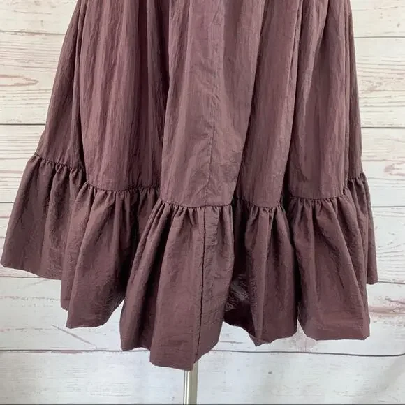 Forever 21 purple babydoll style ruffle dress - Picture 3 of 11